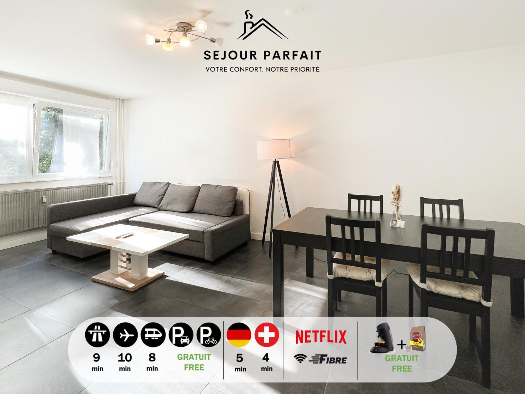 Appart'Hotel Le Marechal - 3 Frontieres & Netflix Huningue Exteriör bild